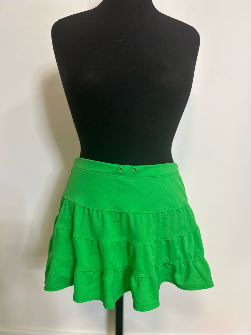 Y2K Vintage Body Glove Cover Up Ruffle Frill Tiered Mini Skirt